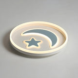 Kids Room Circle Moon Star Flush Mount Ceiling Light Image - 12