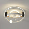 Kids Room Creative 2 Rings LED Ceiling Fan with Light Image - 2