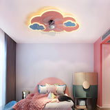 Kids Room Creative Anchor Ceiling Fan with LED Light Image - 3