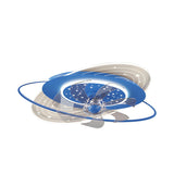 Kids Room Creative Blue Galaxy Ceiling Fan with Light Image - 6