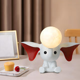 Kids Room Creative Elephant Shape Moon Decor Table Lamp Image - 4