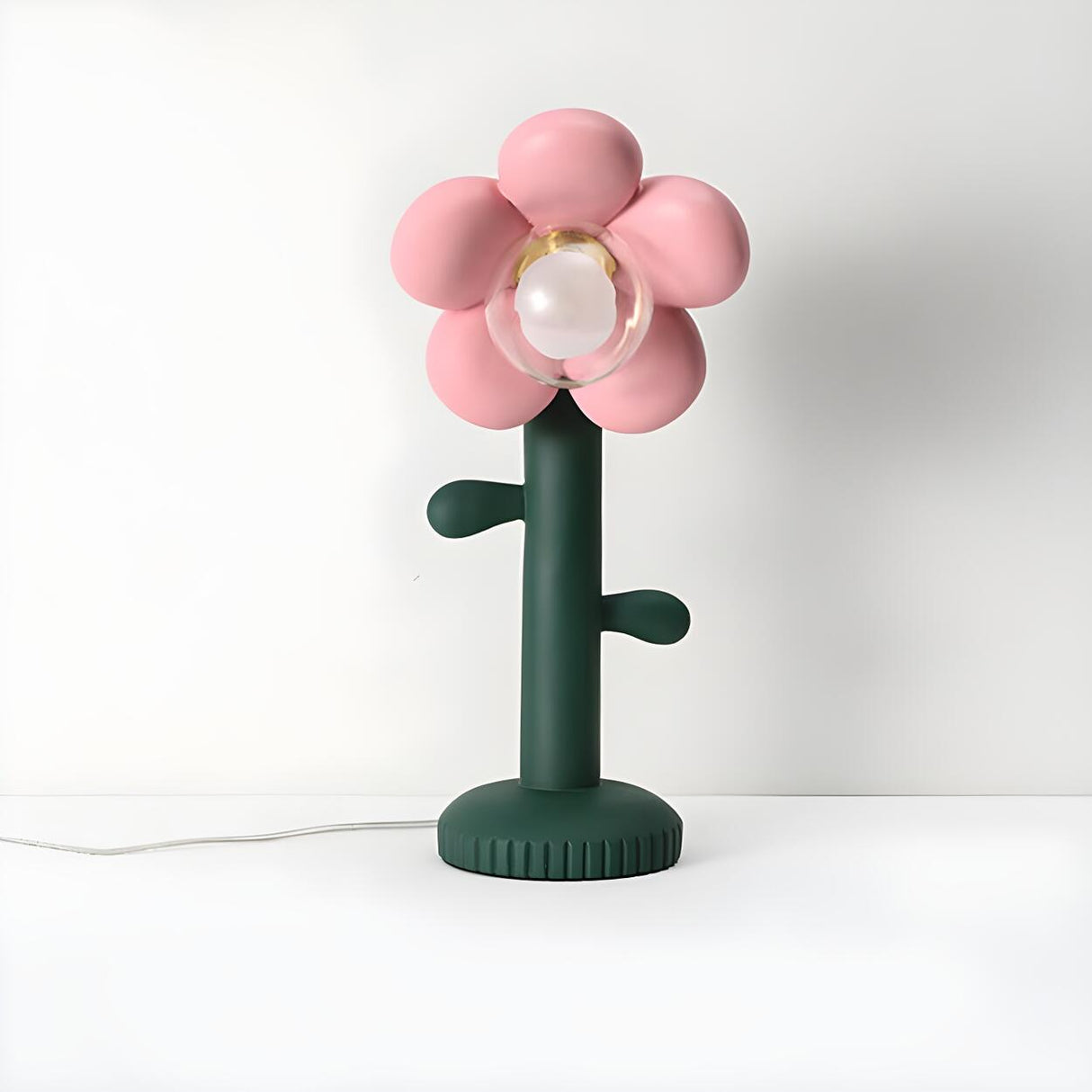 Kids Room Creative Flower Ball Shade Metal Table Lamp Image - 8