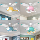 Kids Room Creative Helicopter Ceiling Fan with Light Image - 2