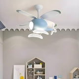 Kids Room Creative Helicopter Ceiling Fan with Light Image - 20