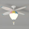 Kids Room Creative Hot Air Balloon Ceiling Fan Light Image - 15