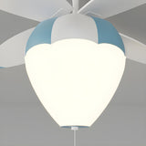 Kids Room Creative Hot Air Balloon Ceiling Fan Light Image - 17