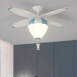 Kids Room Creative Hot Air Balloon Ceiling Fan Light Image - 19