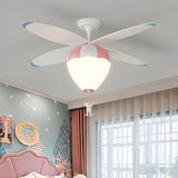 Kids Room Creative Hot Air Balloon Ceiling Fan Light Image - 20