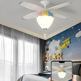 Kids Room Creative Hot Air Balloon Ceiling Fan Light Image - 21