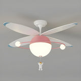 Kids Room Creative Hot Air Balloon Ceiling Fan Light Image - 4