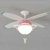 Kids Room Creative Hot Air Balloon Ceiling Fan Light Image - 5