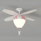 Kids Room Creative Hot Air Balloon Ceiling Fan Light Image - 9