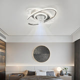 Kids Room Creative Saturn Round Ceiling Fan with Light Image - 3