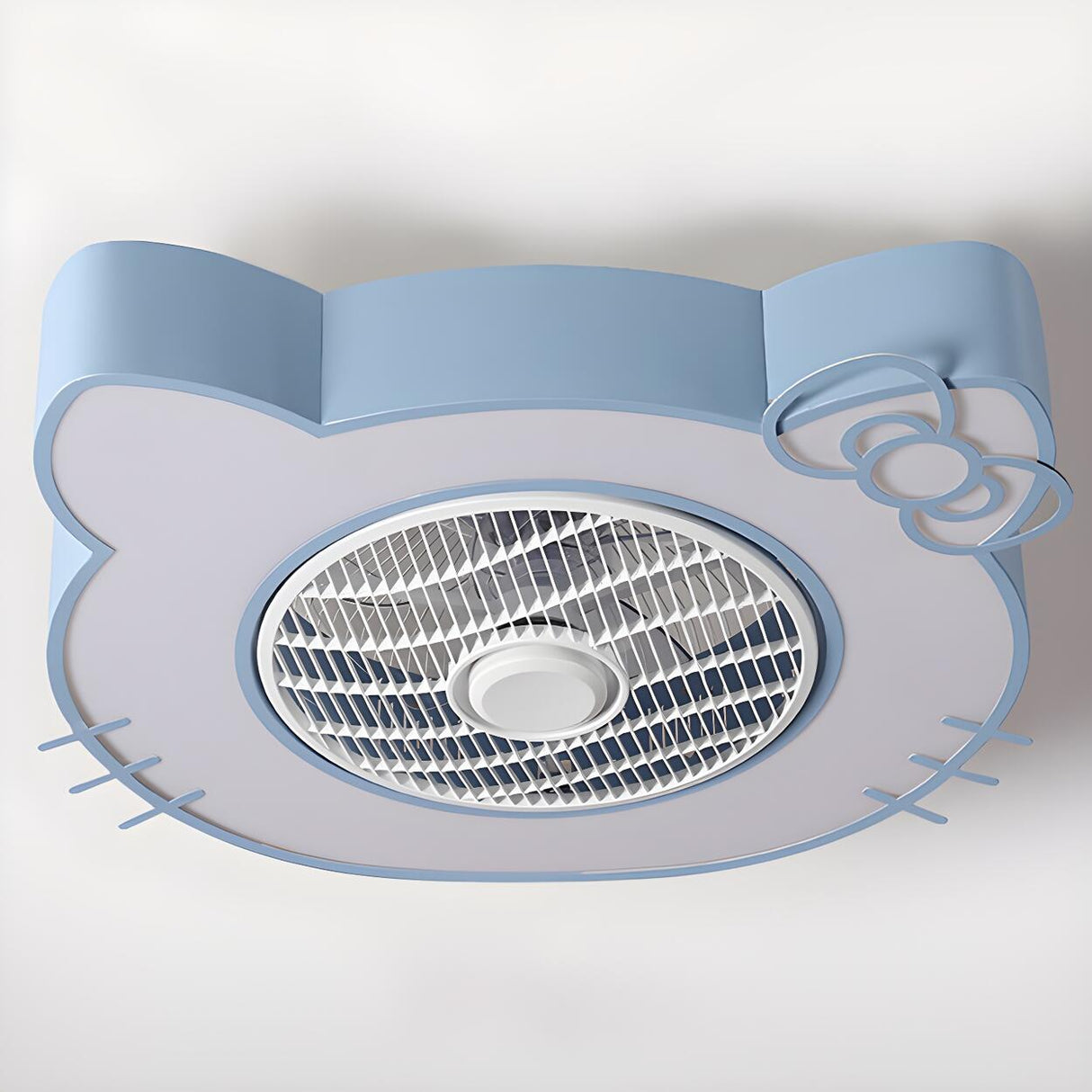 Kids Room Cute Bear Bladeless Ceiling Fan with Light Image - 11