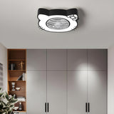 Kids Room Cute Bear Bladeless Ceiling Fan with Light Image - 19