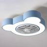 Kids Room Cute Bear Bladeless Ceiling Fan with Light Image - 3