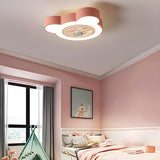 Kids Room Cute Bear Bladeless Ceiling Fan with Light Image - 4