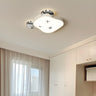 Kids Room Cute Bear Resin LED Flush Mount Ceiling Light Image - 3