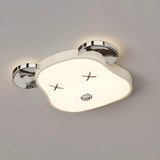 Kids Room Cute Bear Resin LED Flush Mount Ceiling Light Image - 9