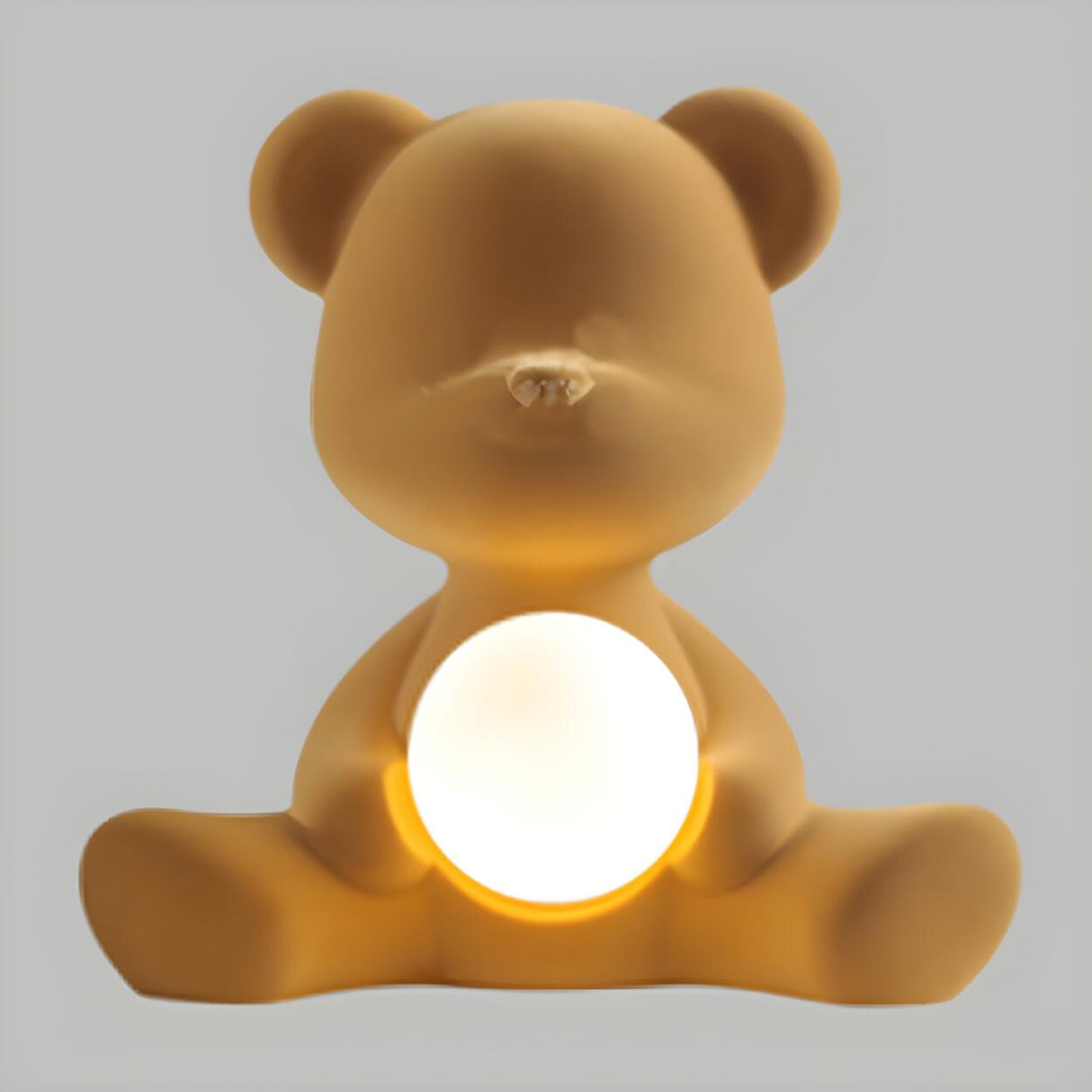 Kids Room Cute Bear Shape Globe Glass Shade Table Lamp Image - 10