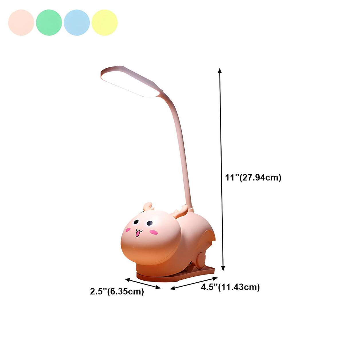 Kids Room Cute Cartoon Animal LED Study Table Lamp 