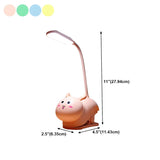 Kids Room Cute Cartoon Animal LED Study Table Lamp #size