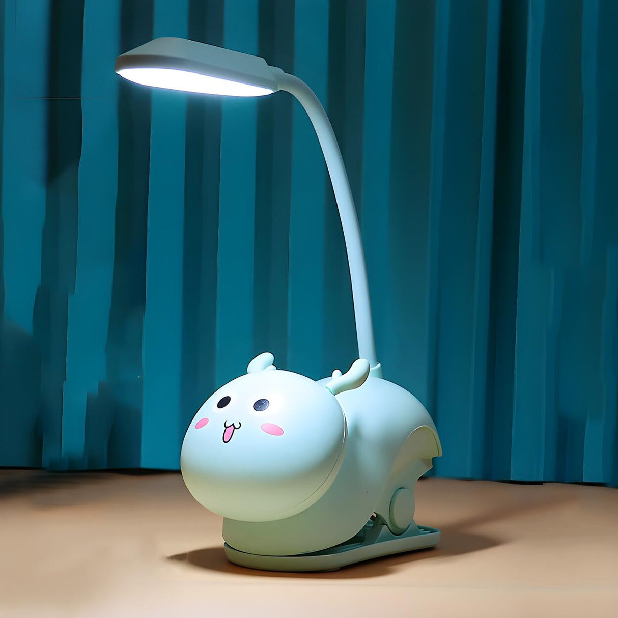 Kids Room Cute Cartoon Animal LED Study Table Lamp Image - 3