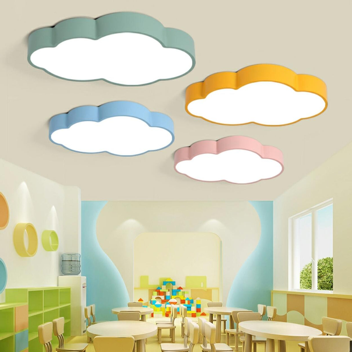 Kids Room Cute Cartoon LED Flush Mount Ceiling Light Image - 15