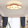 Kids Room Cute Cloud Rainbow LED Flush Mount Light Image - 2