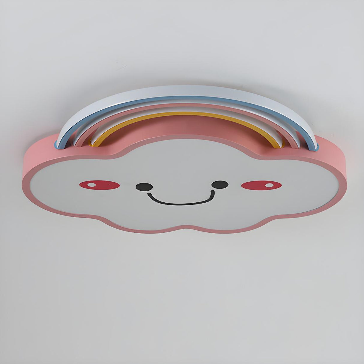 Kids Room Cute Cloud Rainbow LED Flush Mount Light Image - 6