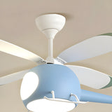 Kids Room Cute Helicopter LED Ceiling Fan with Light Image - 19