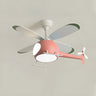 Kids Room Cute Helicopter LED Ceiling Fan with Light Image - 3