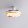 Kids Room Cute Round 3 Blade Ceiling Fan with LED Light Image - 12