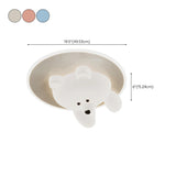 Kids Room Cutey White Bear LED Flush Mount Ceiling Lamp #size