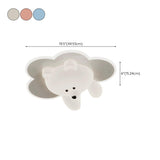 Kids Room Cutey White Bear LED Flush Mount Ceiling Lamp Image - 23