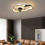 Kids Room Elegant Cloud LED Ceiling Fan with Light Image - 11