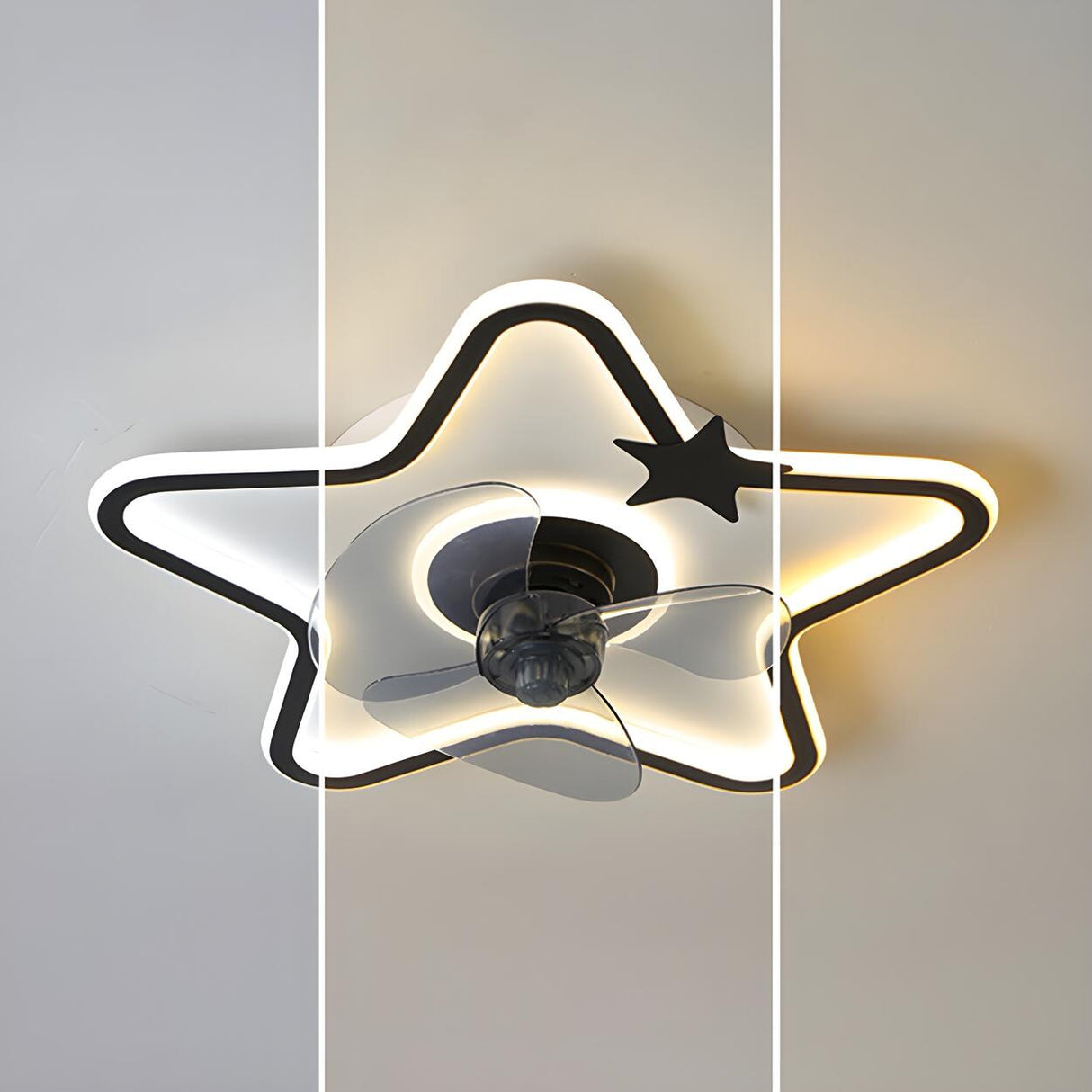 Kids Room Elegant Cloud LED Ceiling Fan with Light Image - 8