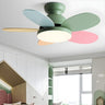 Kids Room Elegant Colorful 5-Blade Ceiling Fan Light Image - 3