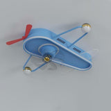 Kids Room Flush Cartoon Airplane Ceiling Fan with Light Image - 19