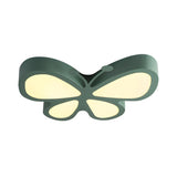 Kids Room Green Butterfly LED Flush Mount Ceiling Light Image - 3