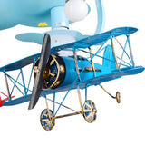 Kids Room Large Colorful Airplane LED Flush Mount Light Image - 12