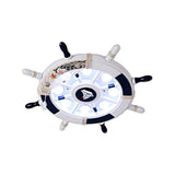 Kids Room Large Nautical Rudder Metal Flush Mount Light Image - 3