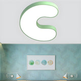 Kids Room Letter A-Shaped LED Flush Mount Ceiling Light Image - 12