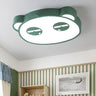 Kids Room Lovely Pink Panda LED Flush Mount  Light Image - 4