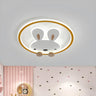 Kids Room Lovely Rabbit Small LED Flush Mount Light Image - 8