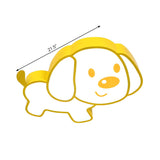 Kids Room Lovely Yellow Puppy LED Flush Mount Light #size