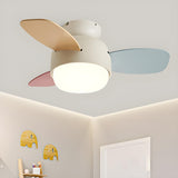 Kids Room Mini Colorful 3 Blade Ceiling Fan With Light Image - 1