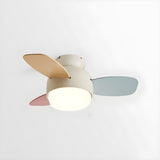 Kids Room Mini Colorful 3 Blade Ceiling Fan With Light Image - 3