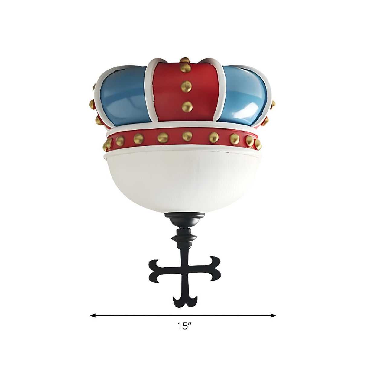 Kids Room Mini Royal Crown Resin Flush Mount Light Image - 4