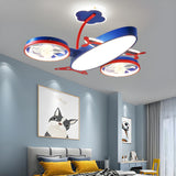 Kids Room Nordic Airplane Ceiling Fan with LED Light Image - 11